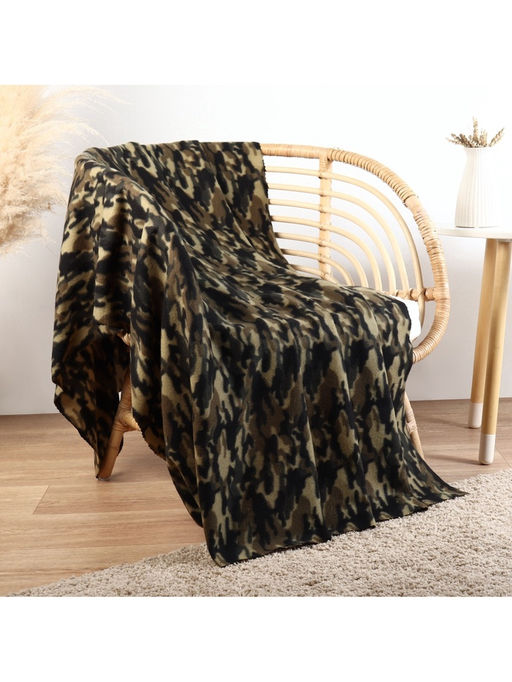 Плед флисовый Экономь и Я. Камуфляж (вид 3), 150?180 см, плотность 160 г/м?