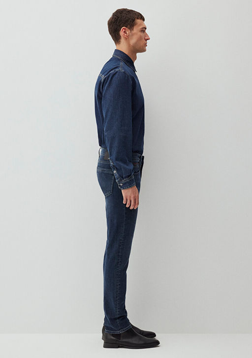 Jake Mavi Black Soluk Gece Mavisi Jean Pantolon  фото 5