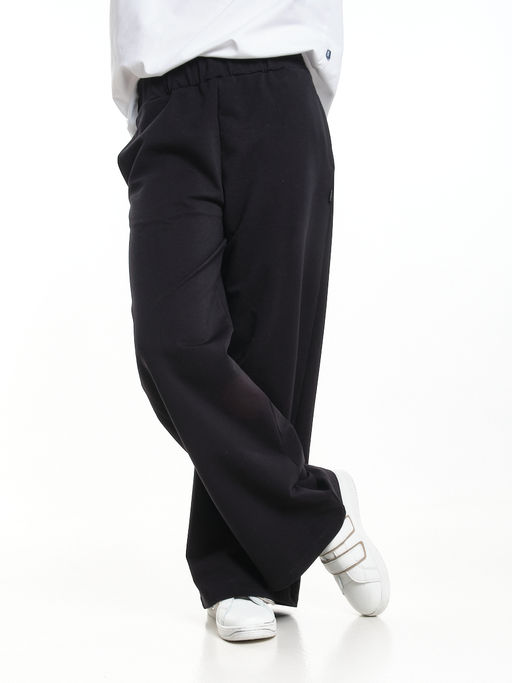 Брюки с карманами черные школьные штаны 22-2008 черный - Mini maxi фото 5