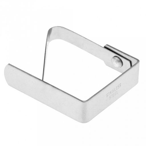 Зажим для скатерти из нержавеющей стали, 4,8х4х0,7см, 4 штуки, в блистере (Китай) - Домашняя мода фото 4