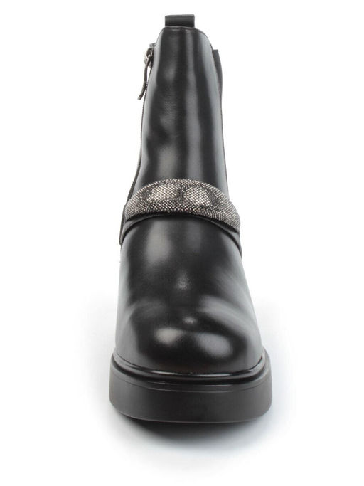 04-M904 987-31M-1 BLACK Ботинки зимние женские (натуральная кожа, натуральный мех)