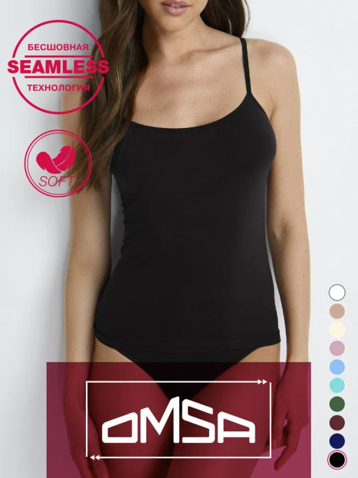 171DD(480) Майка женская ( на тонких бретелях)OMSA  фото 20