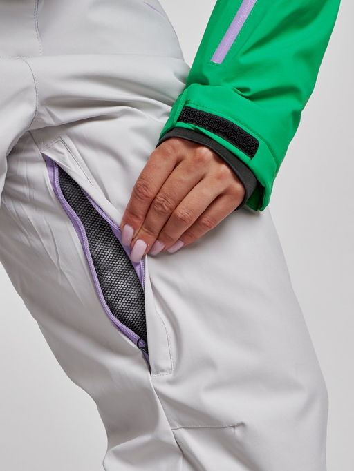 Горнолыжный комбинезон женский зимний зеленого цвета 2326Z - Mtforce фото 18