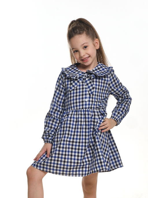 Платье в клетку UD 6140 син-черн клетка - Mini maxi фото 2