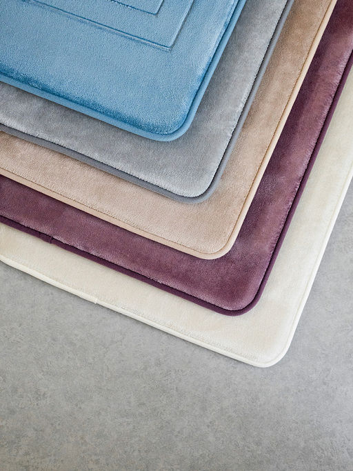 Коврик для туалета 50x60 серый полиэстер 100%