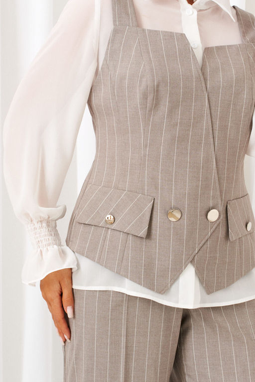 Костюм Beautiful Free 6417 полоска песочная