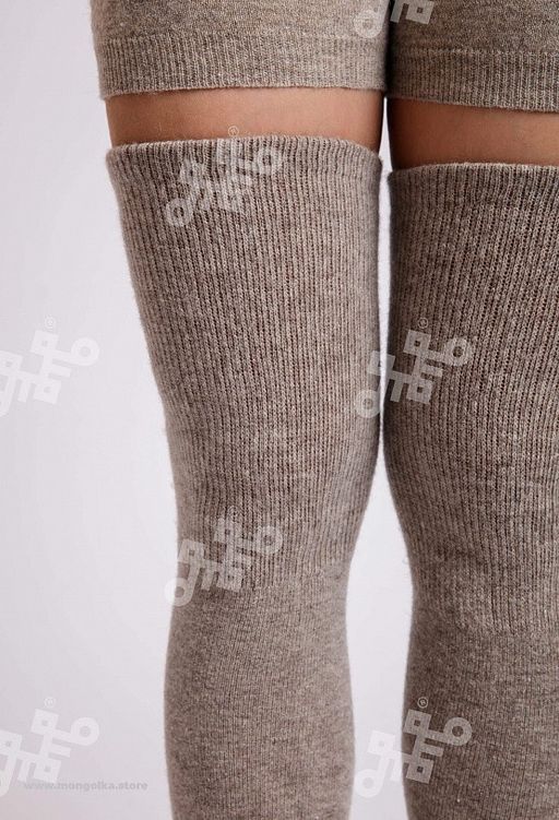 +Чулки из 100% монгольской шерсти (арт. 01129)