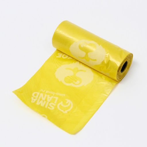 Контейнер с фонариком, пакеты для уборки за собаками (рулон 15 шт), серый - Пушистое счастье фото 4