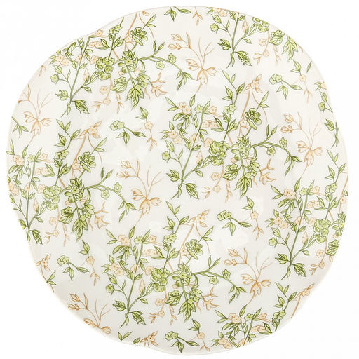 Флора Тарелка мелкая фарфоровая 200х200х30мм, с деколью, ассиметричная форма, в коробке (Китай) - Домашняя Мода фото 3