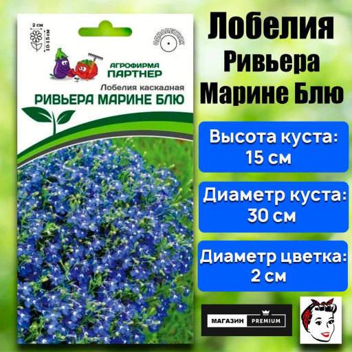 Лобелия каскадная Ривьера Марине Блю - Партнер фото 2