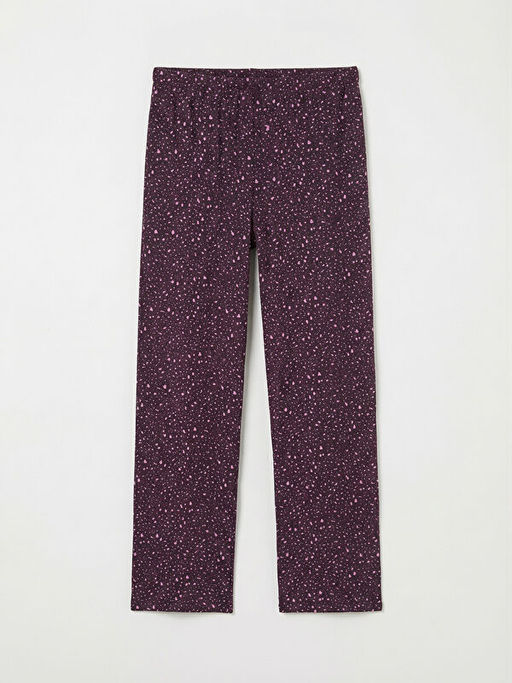 Beli Lastikli Desenli Kad?n Pijama Alt?