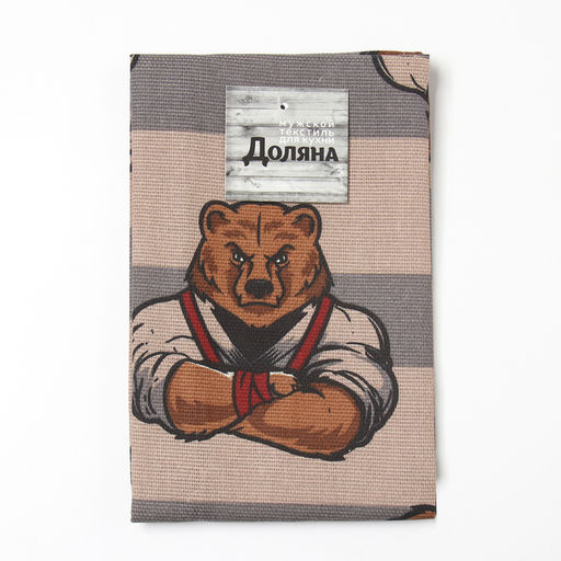 Полотенце кух. Доляна Защитник 35х60 см, рогожка, 100% хл, 160г/м2  фото 6