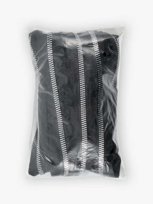 Цена за 10 шт. Молния «Трактор», №5, разъёмная, декоративное звено «Акулий зуб», замок автомат, 90 см, чёрная