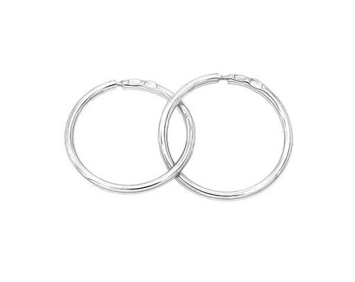 Серебряные серьги, без вставки, с-1,5, 1.5 см