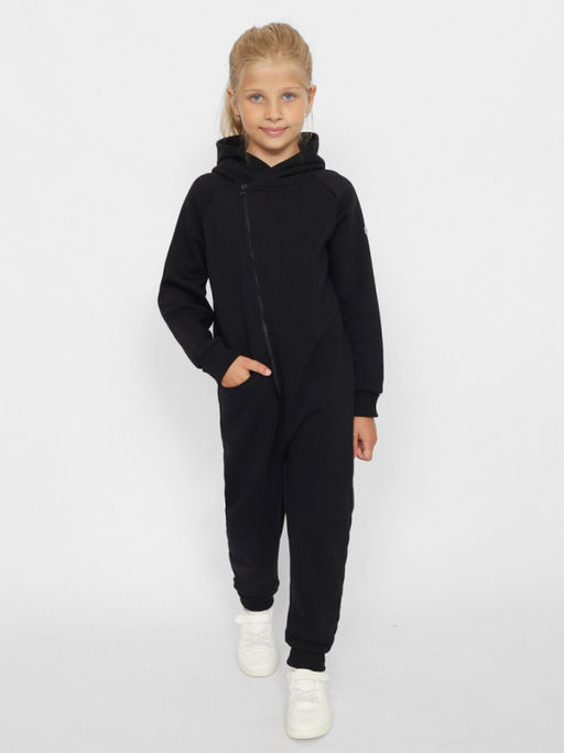 CRB wear/CWJG 90224-22 Комбинезон для девочки,черный/Ex.Cherubino  фото 2