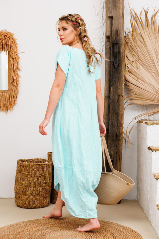 Платье AMORI 9733 светлая бирюза  фото 5