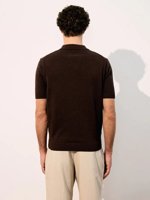 Джемпер поло из смесового хлопка / Zarina  фото 5