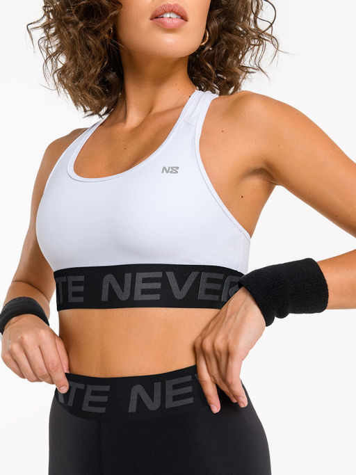 Спортивный топ-бра с брендированной резинкой - NEVERLATE фото 3
