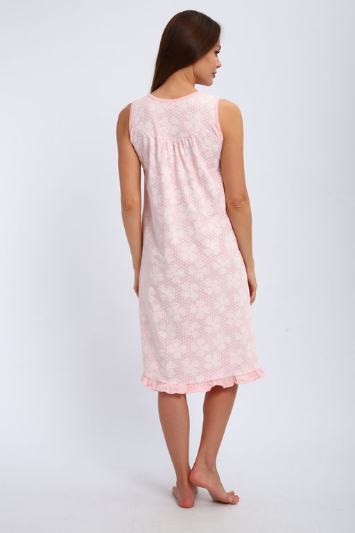 Ночная сорочка из кулирки Василиса персиковый