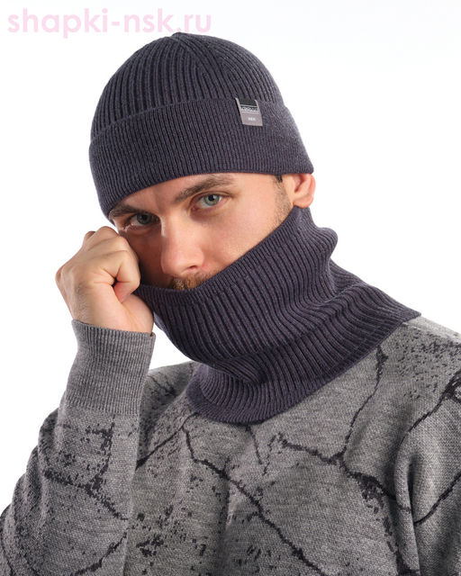 17224 1S Стамнес Комплект мужской (шапка+снуд) (58-60)