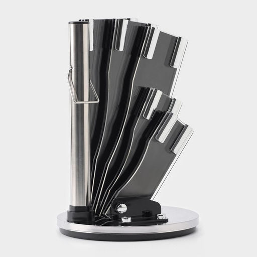 Набор кухонных принадлежностей на подставке Ardone, 7 предметов: 5 ножей, мусат и ножницы, цвет хромированный - Simaland фото 12