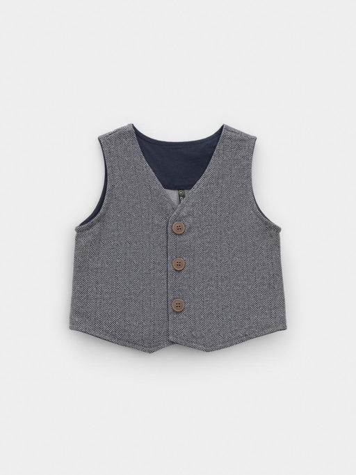 КР 302754/серый меланж 1013 Н075 к570 жилет д/мал яс