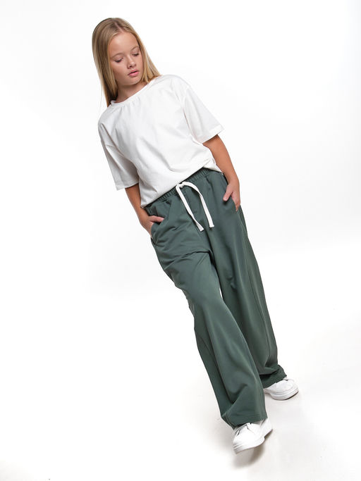 Брюки с лампасом 22-6009 графит - Mini maxi фото 22