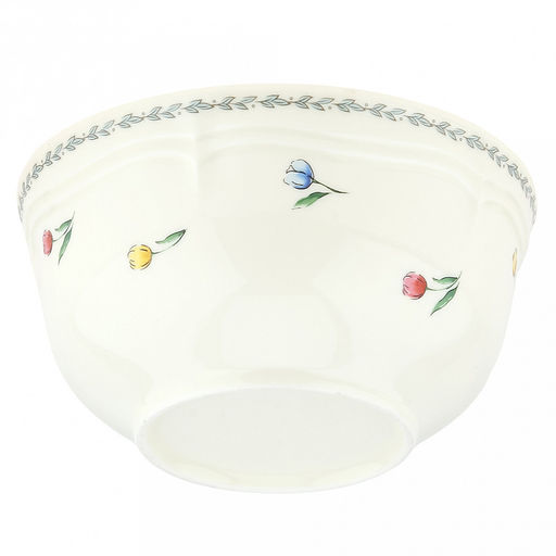 Ласковый май Салатник фарфоровый 800мл, д15,6см, h7,9см, с деколью, рельефный декор, кремовый (Китай) - Домашняя мода фото 3
