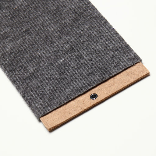 Когтеточка «Пижон», 60×15 см, ДВП, ковролин, серая