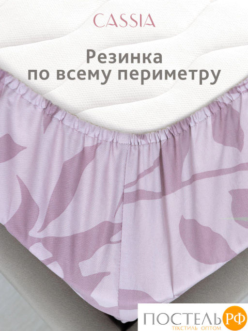 Простыня на резинке CASSIA АЛЬТАН хлопок-сатин  фото 9