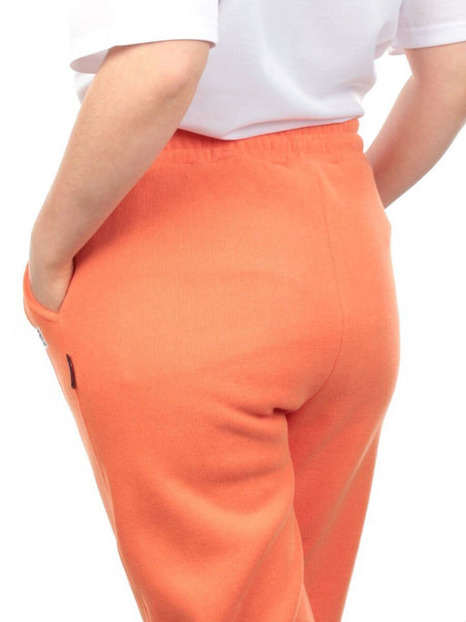 09 ORANGE Брюки спортивные женские на флисе (100% хлопок) 7986