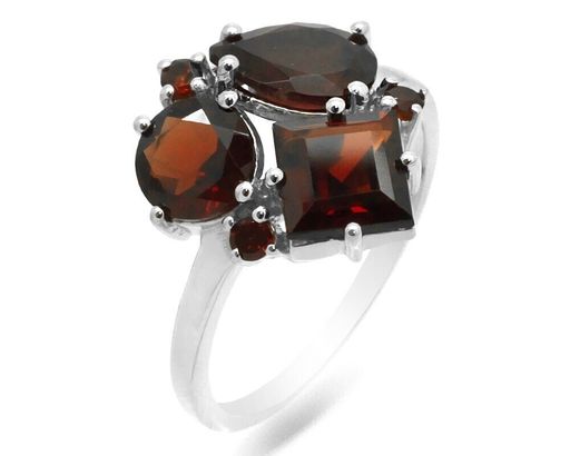 Кольцо из серебра гранат, Изящество