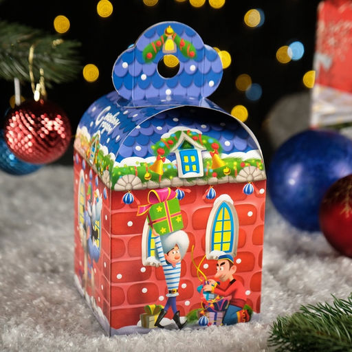 Подарочная коробка Бременские Музыканты, 12?12?17 см 1 шт.