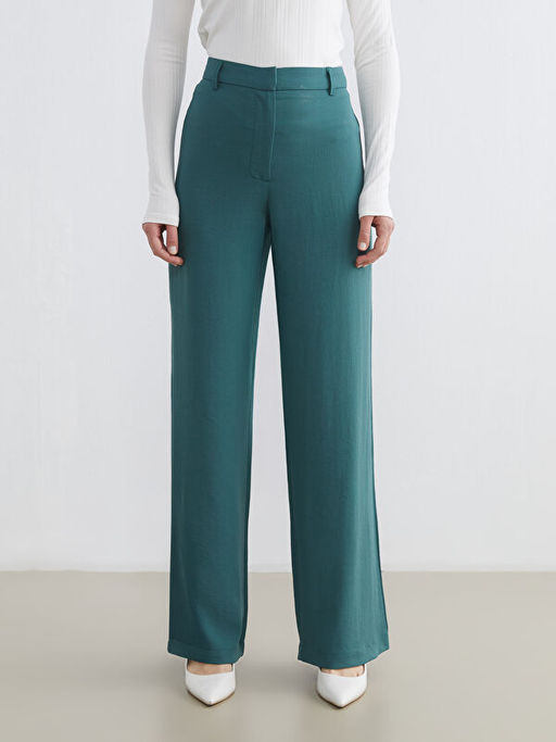 Standart Fit Geni? Pa?a Kad?n Pantolon