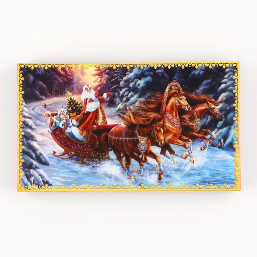 Цена за 5 шт. Коробка для шоколада с местом для денег «Волшебного Нового года», 20 х 2 х 12 см