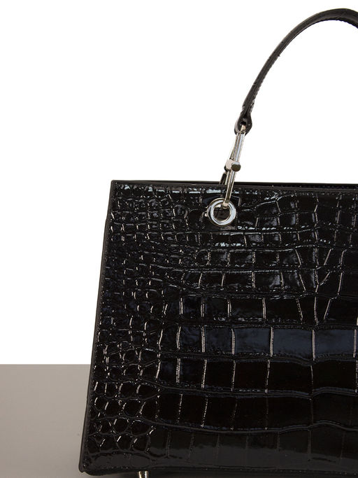 LACCOMA сумка НИ7238-черный натуральная кожа хлопок  фото 3