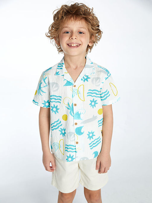 Desenli Erkek ?ocuk G?mlek