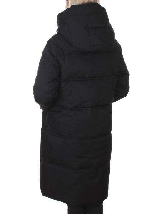 H24-620 BLACK Куртка зимняя женская (200 гр. холлофайбер)