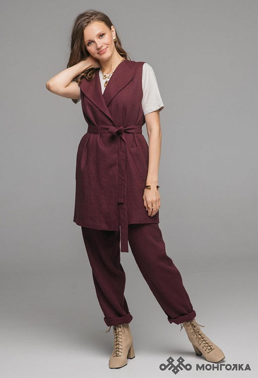 Жилет из 100% льна премиального качестваТаллин - Vals фото 2