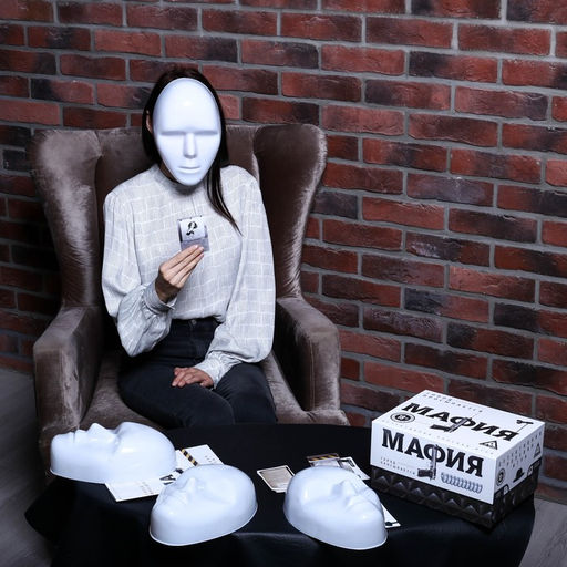 Ролевая игра Мафия. Город просыпается с масками, 36 карт, 16+ - Лас играс фото 8