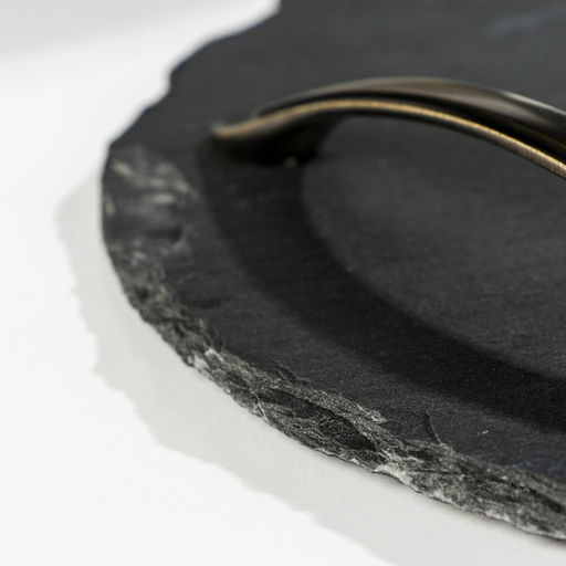 Поднос из сланца Magistro Valley, d=30 см