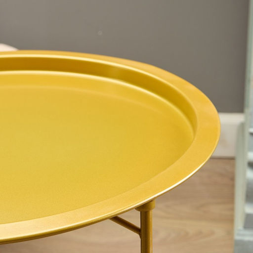 Столик журнальный «Клик Мебель», с подносом, 470×470×510 мм, цвет золотой