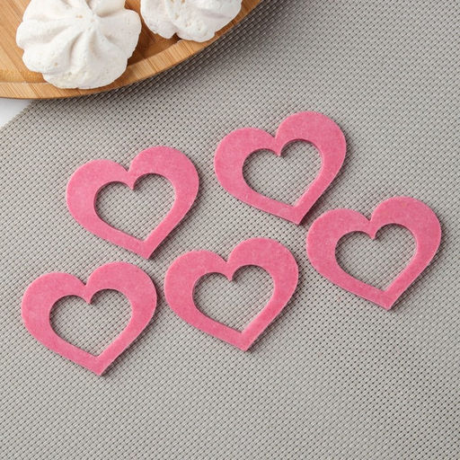 Силиконовая форма Сердце для шоколада, 5,5?4 см, прозрачная - Simaland фото 2