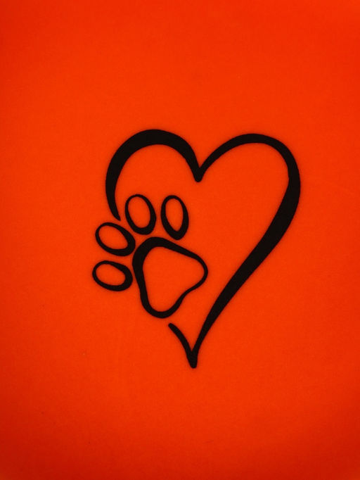 Миска керамическая Лапка с сердечком 200 мл - 10.510.54 см, оранжевая - Пижон фото 4