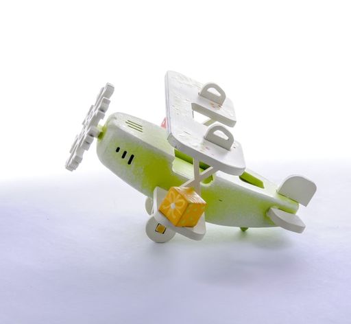 Деревянная елочная игрушка: Самолет Биплан 90YY61-504 - Idh фото 2
