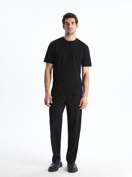 Bisiklet Yaka Penye Erkek Ti??rt