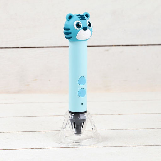 3D ручка Тигрёнок, работа с пластиком PLA, USB кабель питания, голубая - Simaland фото 2