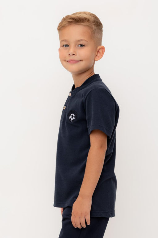 Crockid _ КР 302405-1/индиго к534 фуфайка (футболка) для мал  фото 4