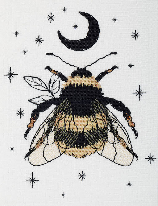 Набор для вышивания PANNA J-7496 Черное золото. Шмель 23 х 30 см
