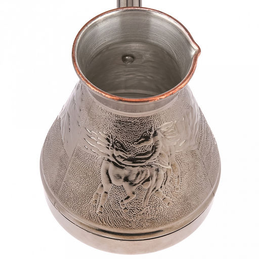 Турка медная 400мл "Степь", д9см, h10,9см, s0,8мм, деревянная ручка, "Символ 2026 года" (Россия)